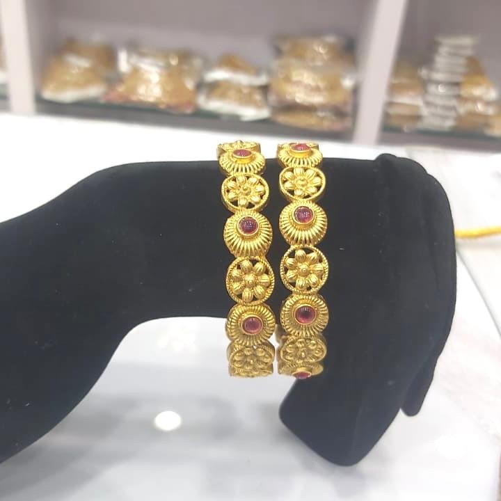 Bangle design 1 ruby golden Anniversary Birthday