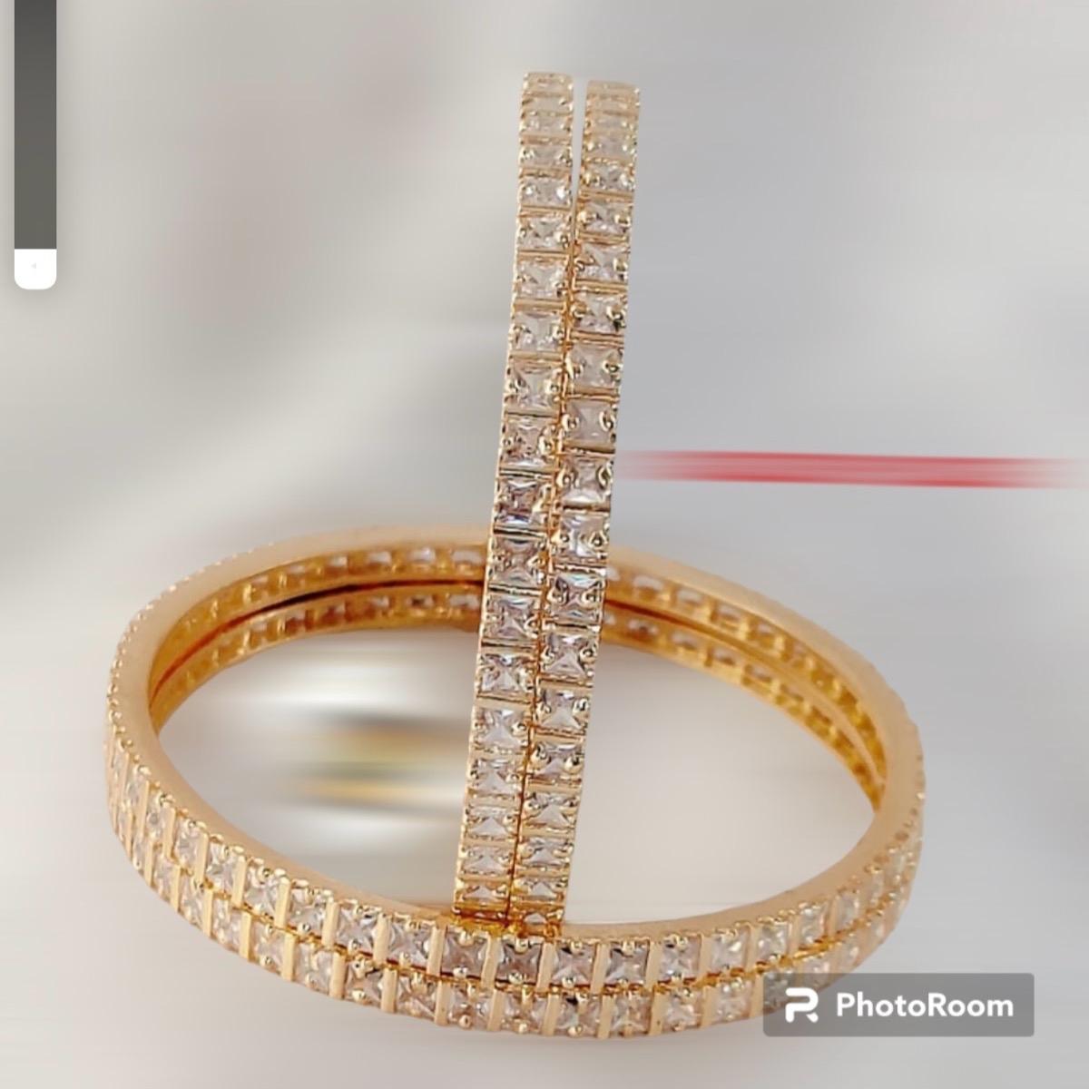 Anabiya 2 piece American diamond bangles bracelets