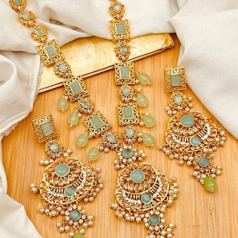 New d1 Egyptian  Mala Jewelry Set - Long Necklace and Earrings - - My Jewel Box