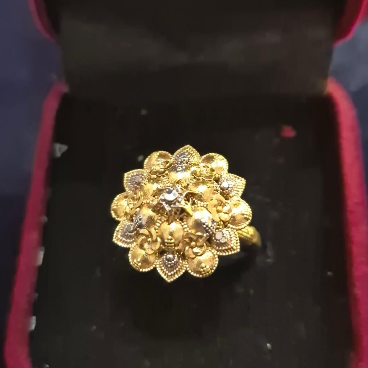 Gold Polish Rings for Women - Size 18 UK Size 8 SAME GOLDLOOK  but Not real gold - My Jewel Box