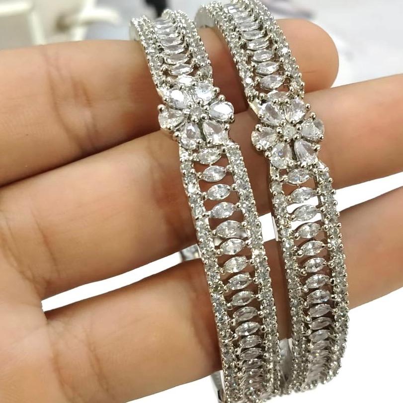 Ad bangles full silver size 2.8 Anniversary Birthday Daily