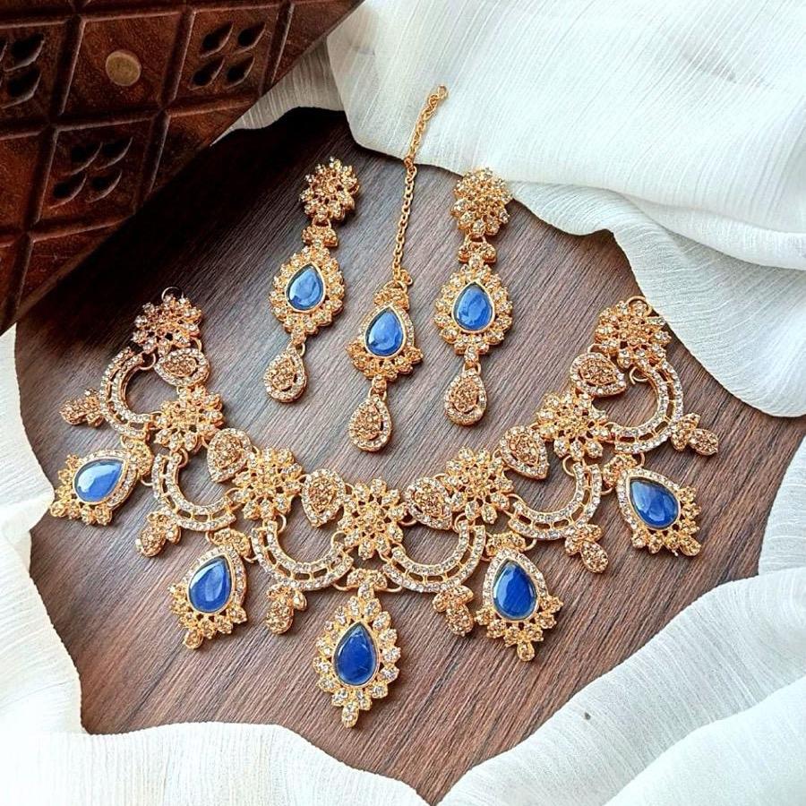 MAHAM  zircon necklace set JBC004