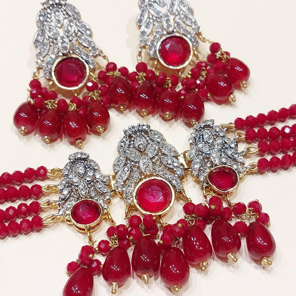 FIZZA Choker Set with Zircon for Women - Lightweight Jewelry with Earring