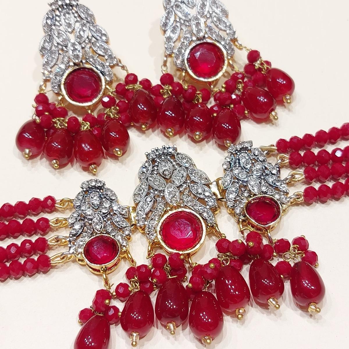 FIZZA Choker Set with Zircon for Women - Lightweight Jewelry with Earring