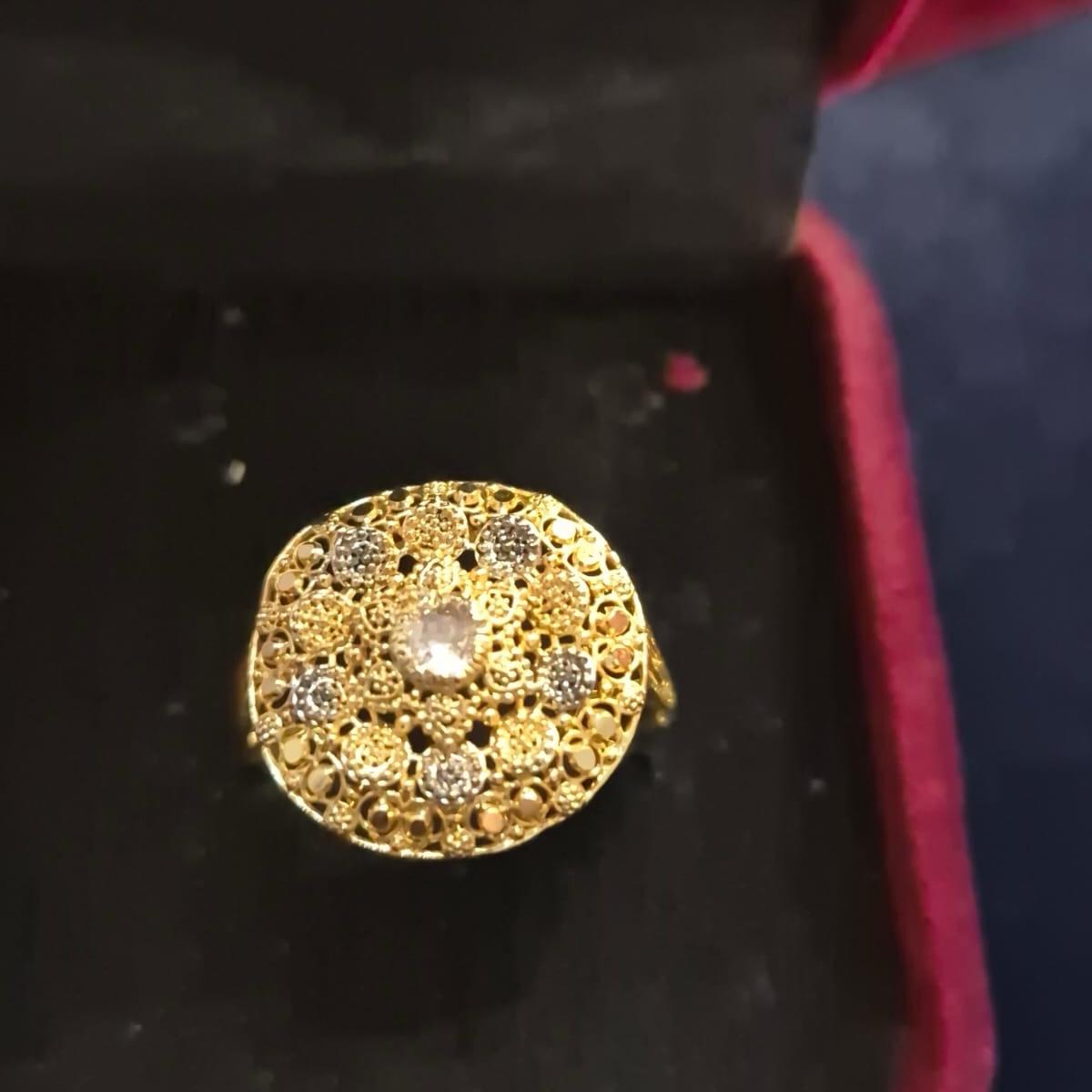 Gold Polish Rings for Women - Size 18 UK Size 8 SAME GOLDLOOK  but Not real gold - My Jewel Box