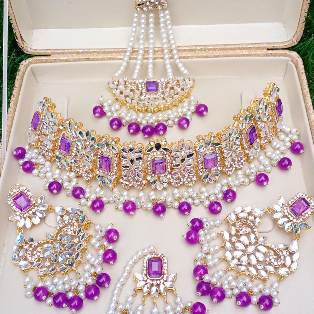 Bridal / partywear HOORAIN Collar style choker set Auspicious Anniversary Female Female Engagement