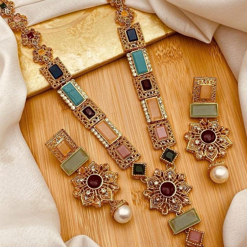TURKISH  STYLE MALA SET with earring - My Jewel Box