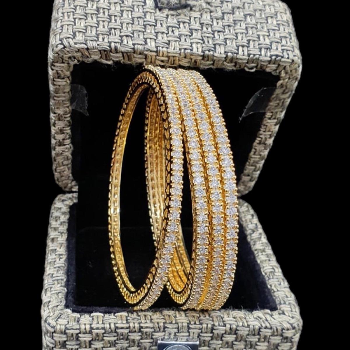 Anabiya 2 piece American diamond bangles bracelets