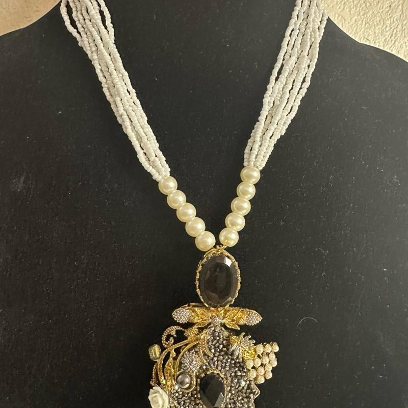 TURKISH  STYLE mala necklace with turkish stones  Only MALA - My Jewel Box