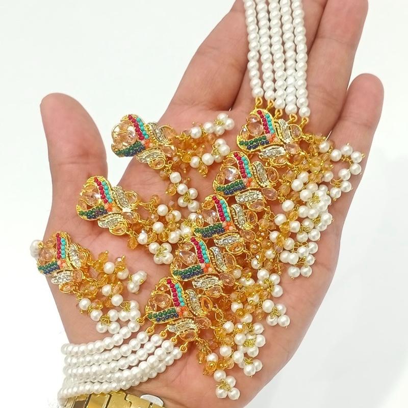 NOENA Choker 046 Beautiful elegant zircon set with earrings and tikka new arrival perfect for partywear - My Jewel Box