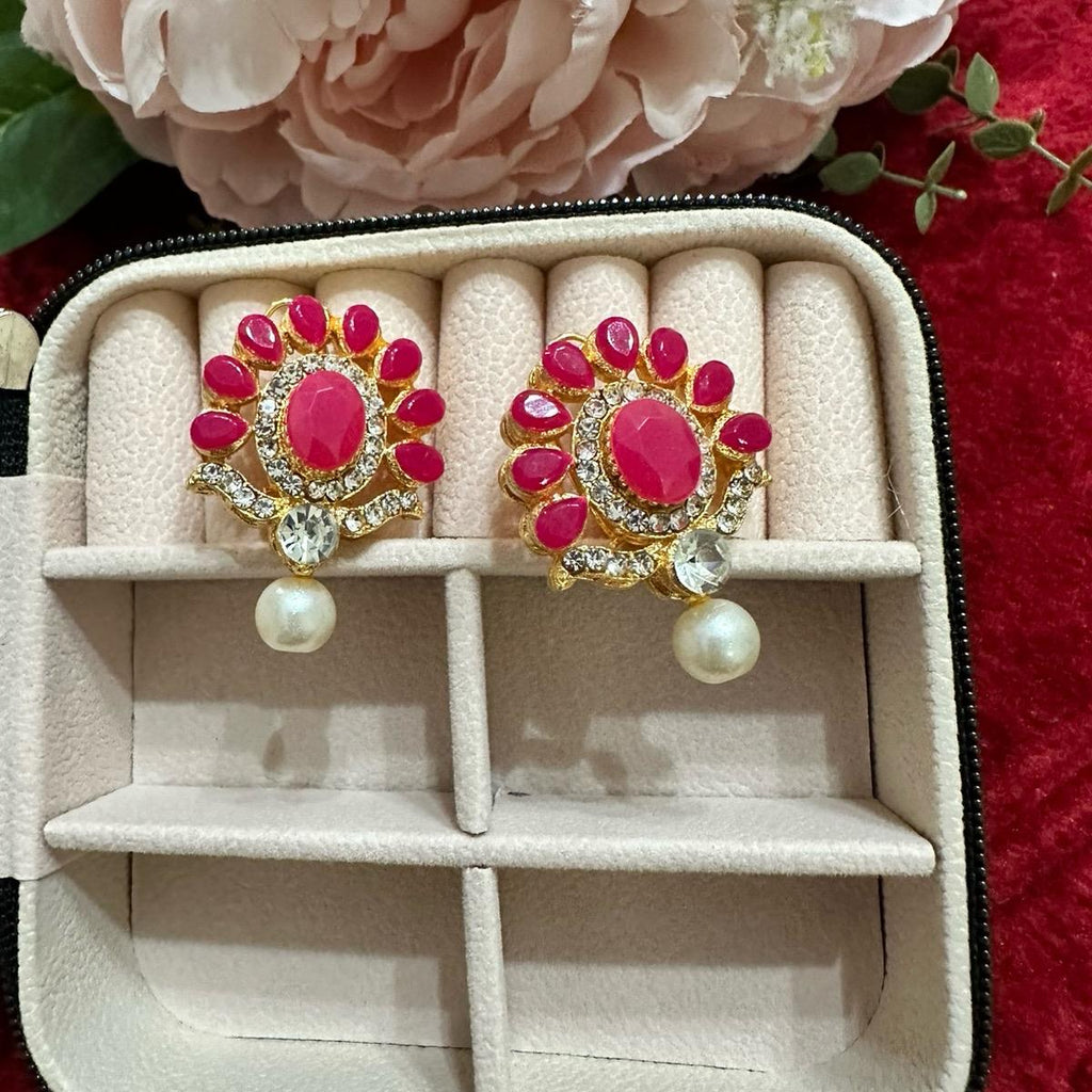 Murshid  Turkish Studs Earrings with Pearls - Perfect for Any Occasion
