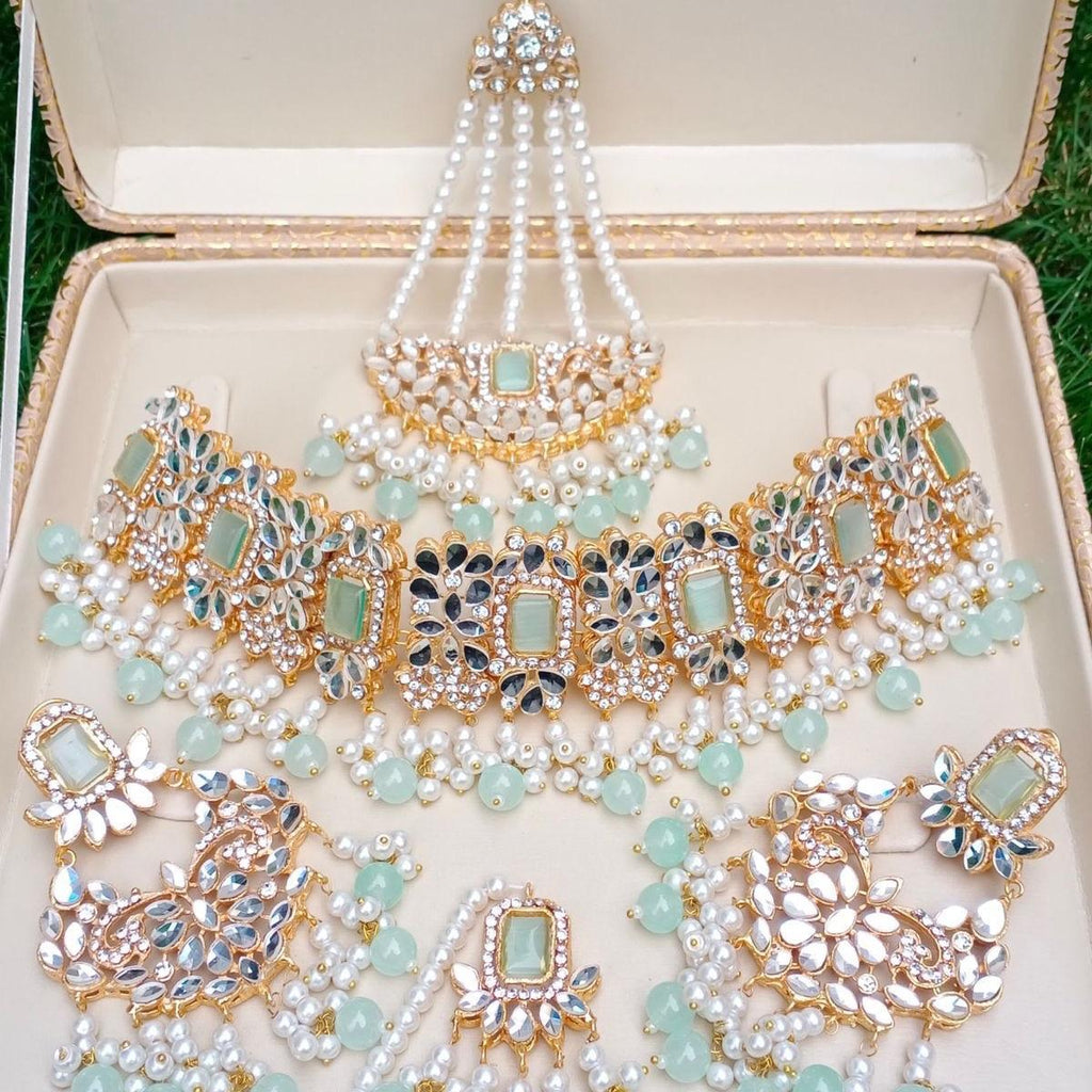 Bridal / partywear HOORAIN Collar style choker set Auspicious Anniversary Female Female Engagement