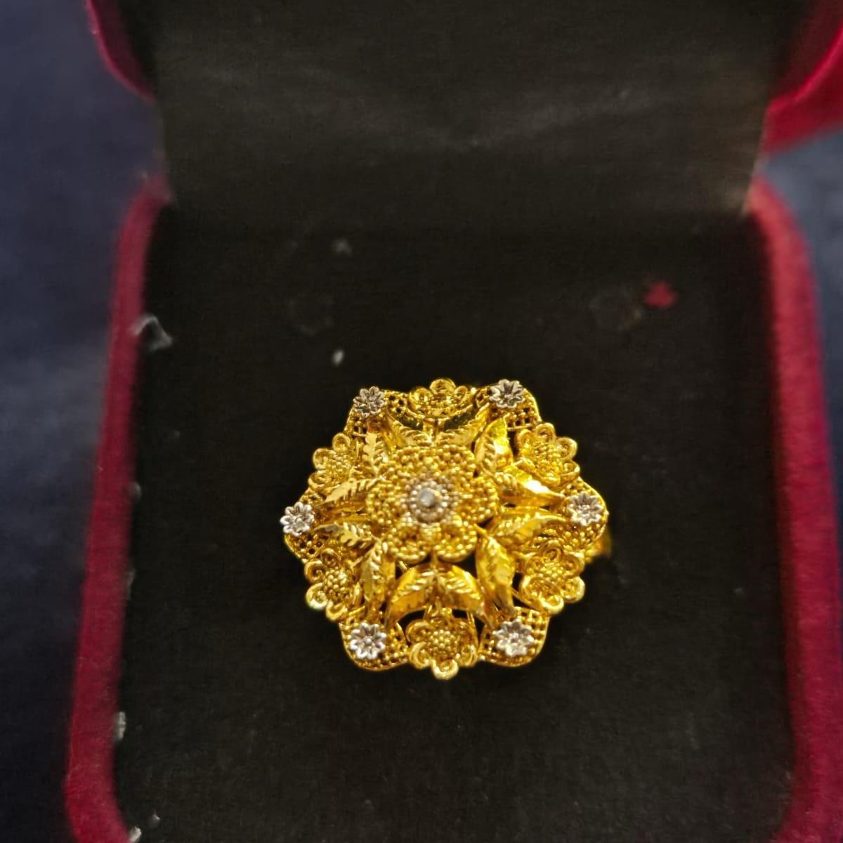 Gold Polish Rings for Women - Size 18 UK Size 8 SAME GOLDLOOK  but Not real gold - My Jewel Box