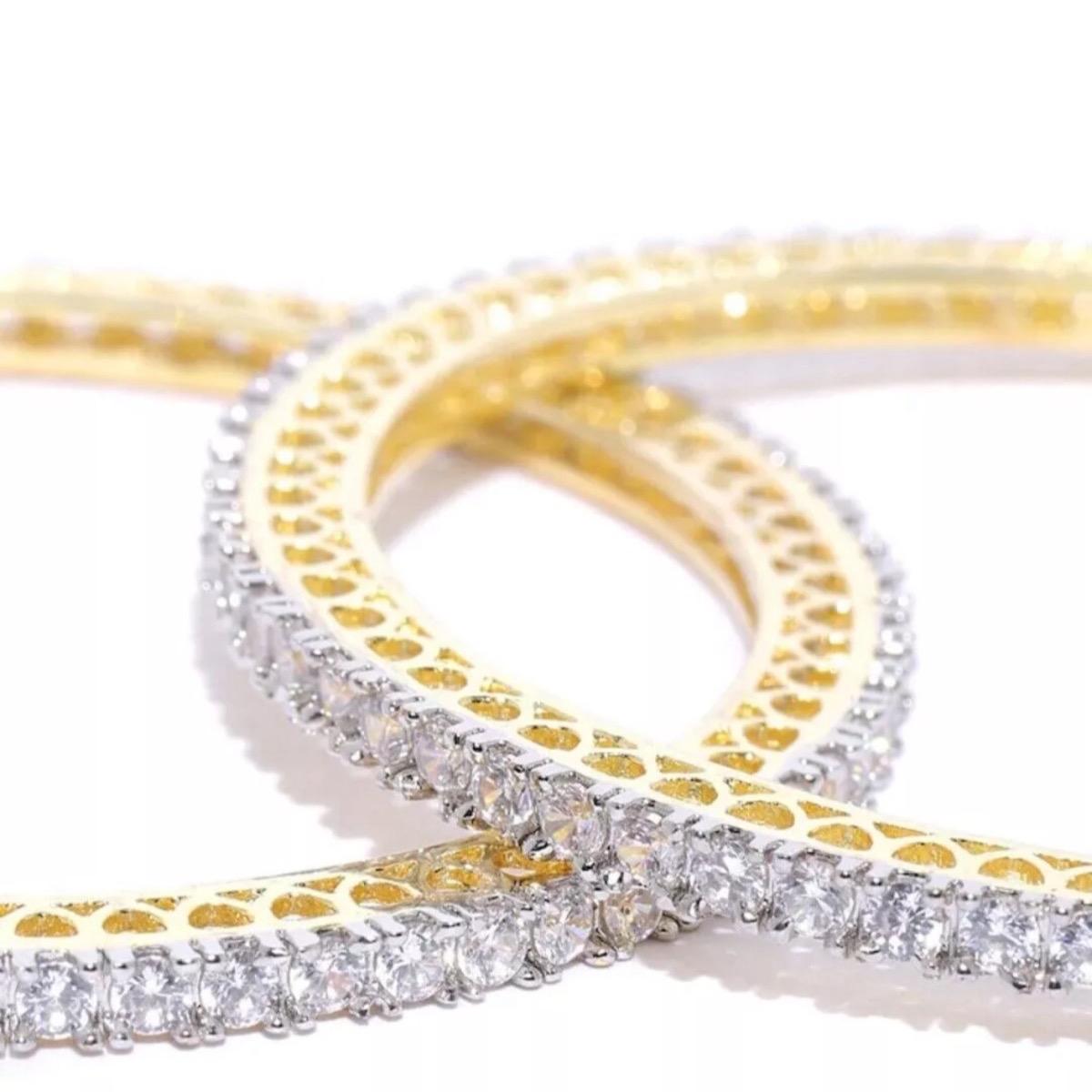 Anabiya 2 piece American diamond bangles bracelets