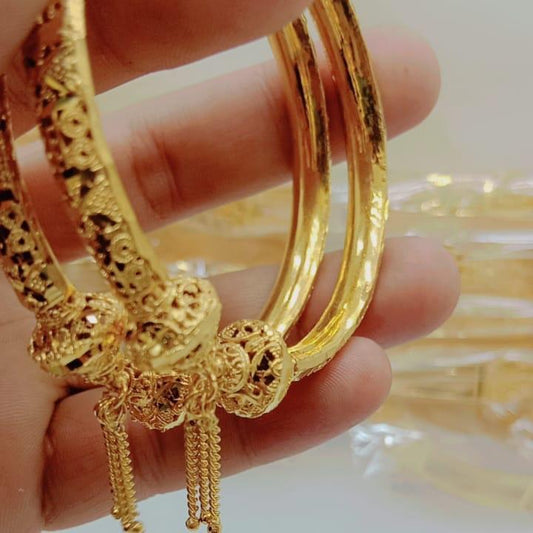 Gold Plated Kangan With Box