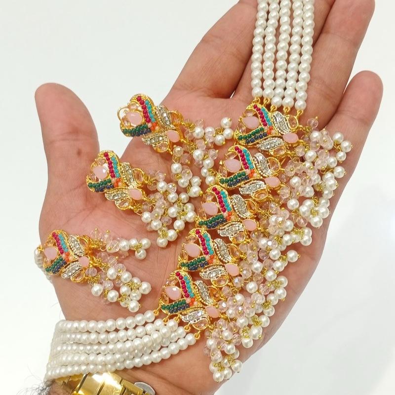 NOENA Choker 046 Beautiful elegant zircon set with earrings and tikka new arrival perfect for partywear - My Jewel Box