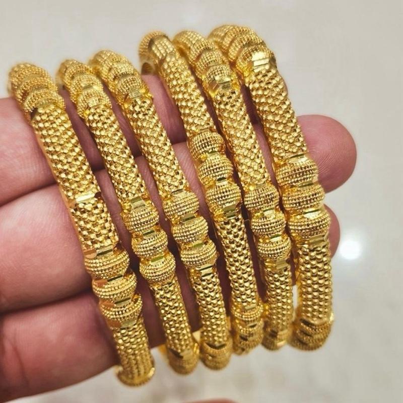 Mjb Design 1 NaZisH ‘s real gold look orignal  Gold plated Range bangles with box - My Jewel Box