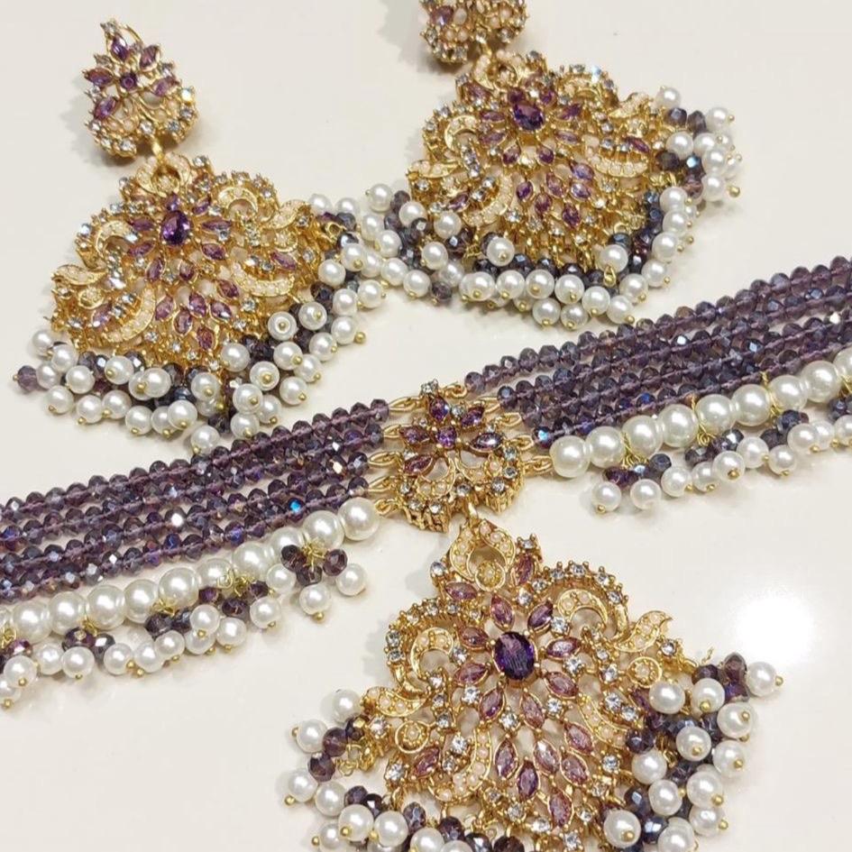 Laraib choker set with Earrings - My Jewel Box