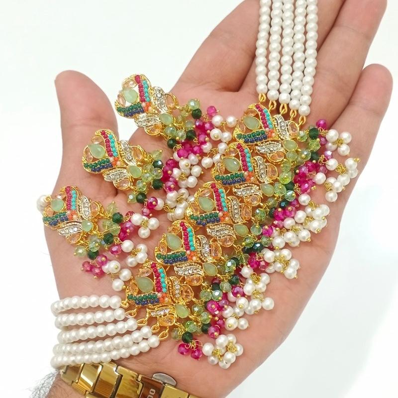 NOENA Choker 046 Beautiful elegant zircon set with earrings and tikka new arrival perfect for partywear - My Jewel Box