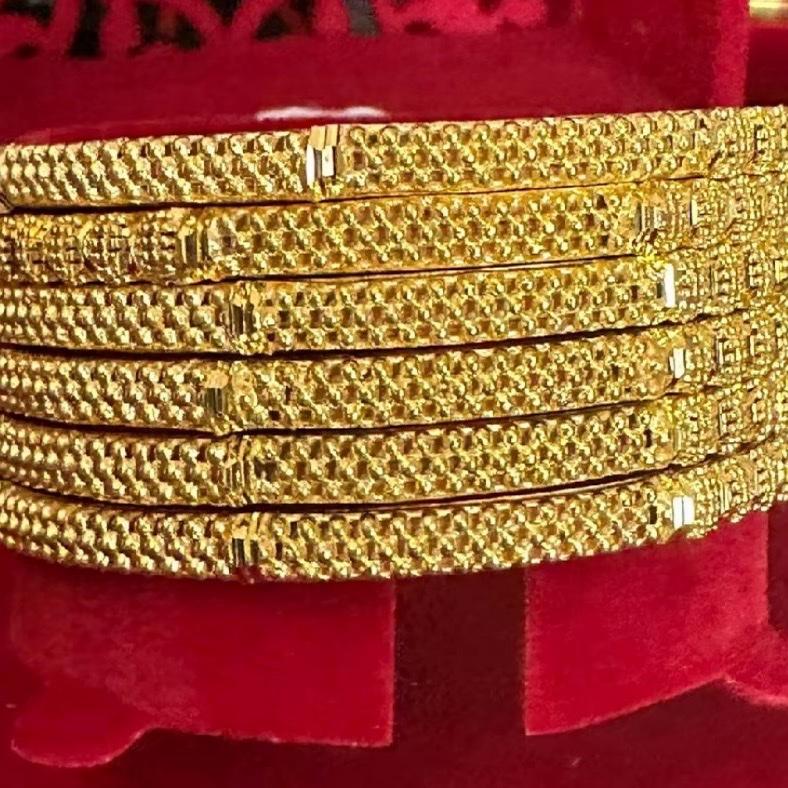THIN BANGLES DESIGN 2 NaZisH ‘s  Gold Look like  exclusive Gold plated bangles - My Jewel Box