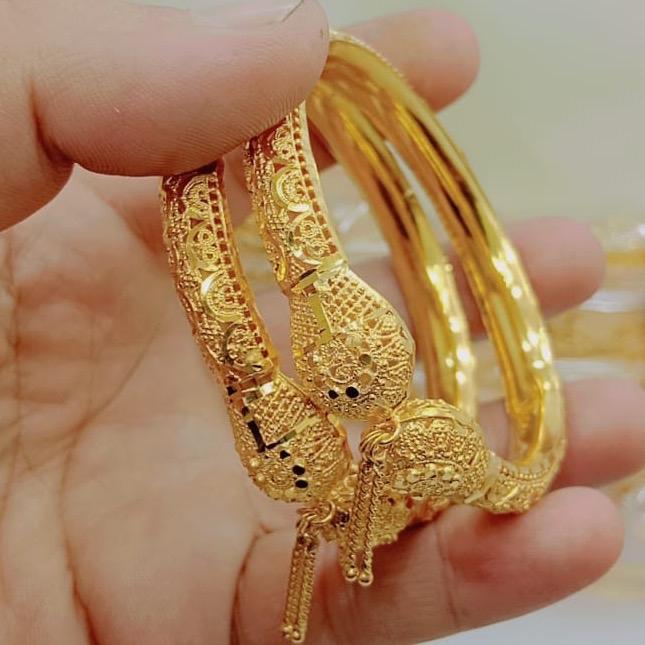 MJB  Gold Look like  exclusive Gold plated Range kangan with box - My Jewel Box