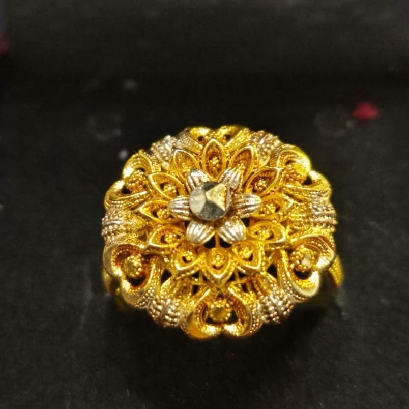 Gold Polish Rings for Women - Size 18 UK Size 8 SAME GOLDLOOK  but Not real gold - My Jewel Box