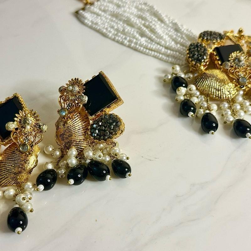 Turkish Choker Set with Earring and Tikka - Fashion Accessories - My Jewel Box