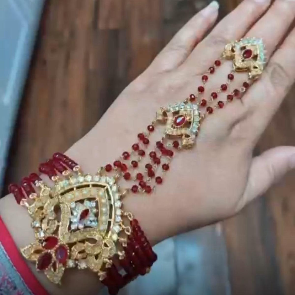 Zircon Anja  (Hand piece) 1 ring conected with bracelet available - My Jewel Box