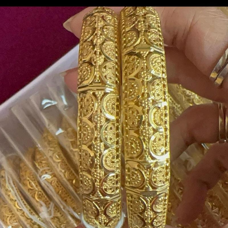 NaZisH ‘s  Gold Look like  exclusive Gold plated Range kangan without box - My Jewel Box
