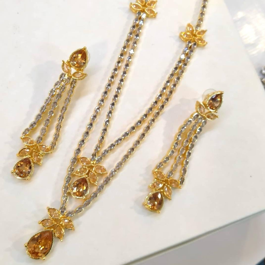 Zircon elegant necklace set Birthday Wedding Engagement Anniversary