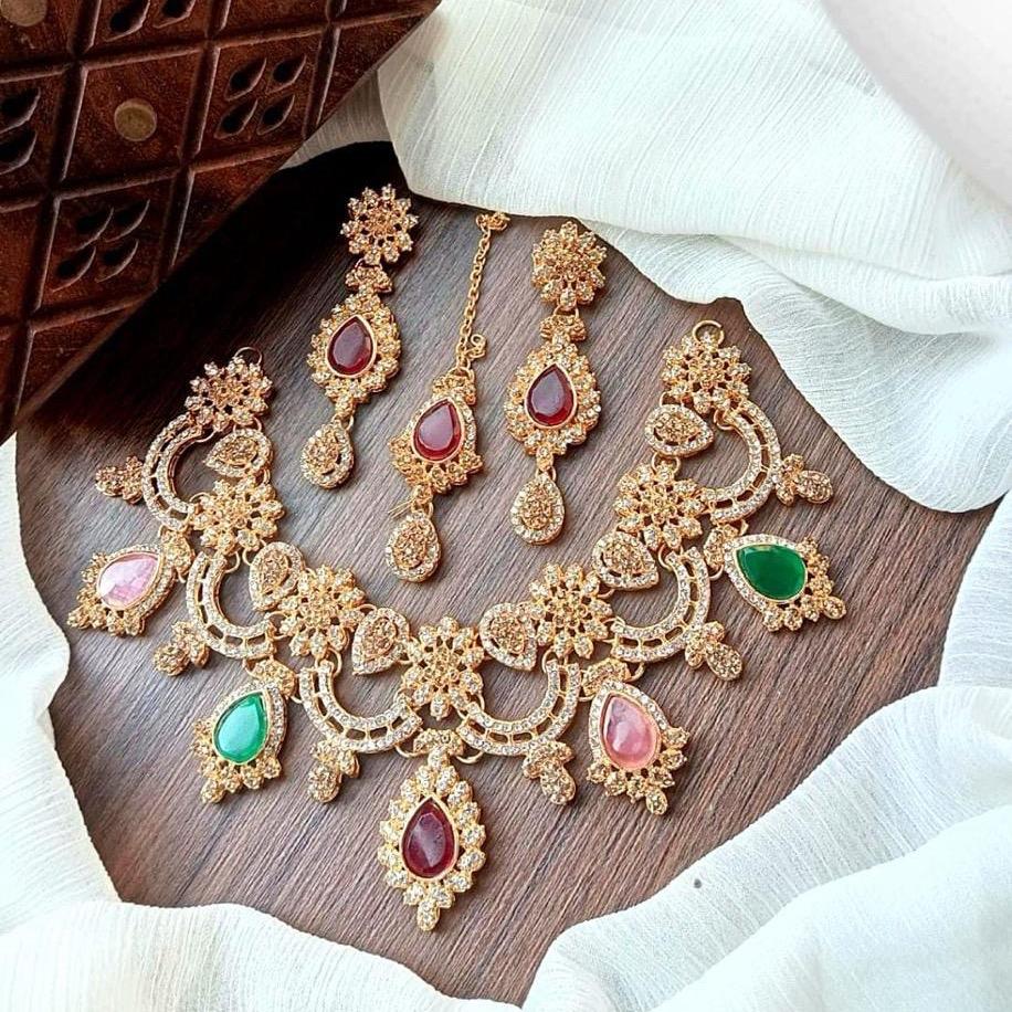 MAHAM  zircon necklace set JBC004
