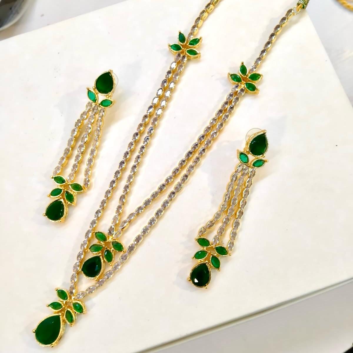 Zircon elegant necklace set Birthday Wedding Engagement Anniversary