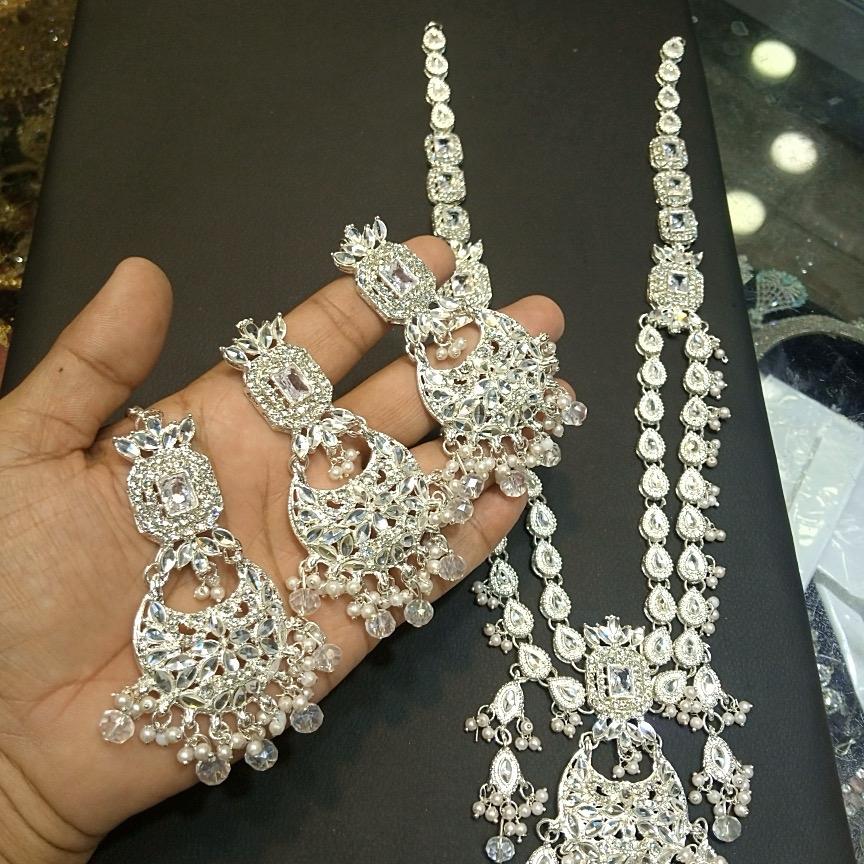 Kundan Rani har two layered with earring tikka - My Jewel Box