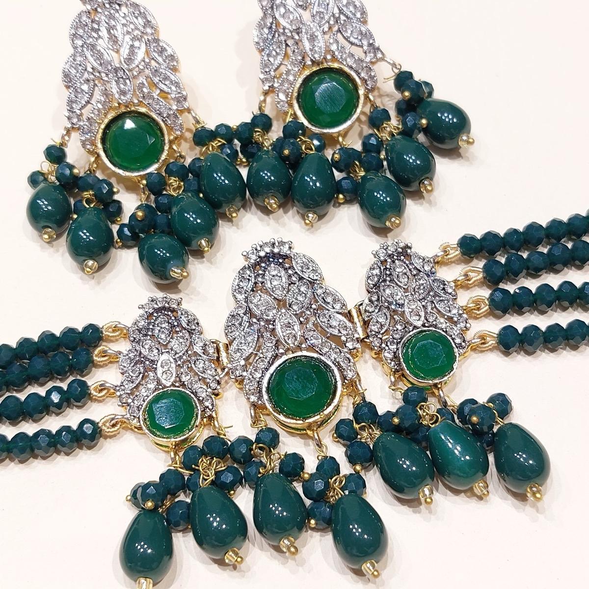 FIZZA Choker Set with Zircon for Women - Lightweight Jewelry with Earring