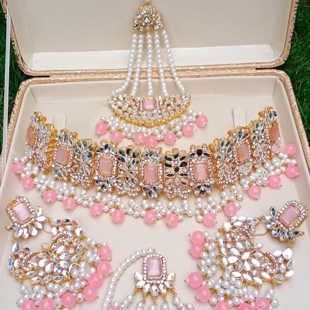 Bridal / partywear HOORAIN Collar style choker set Auspicious Anniversary Female Female Engagement
