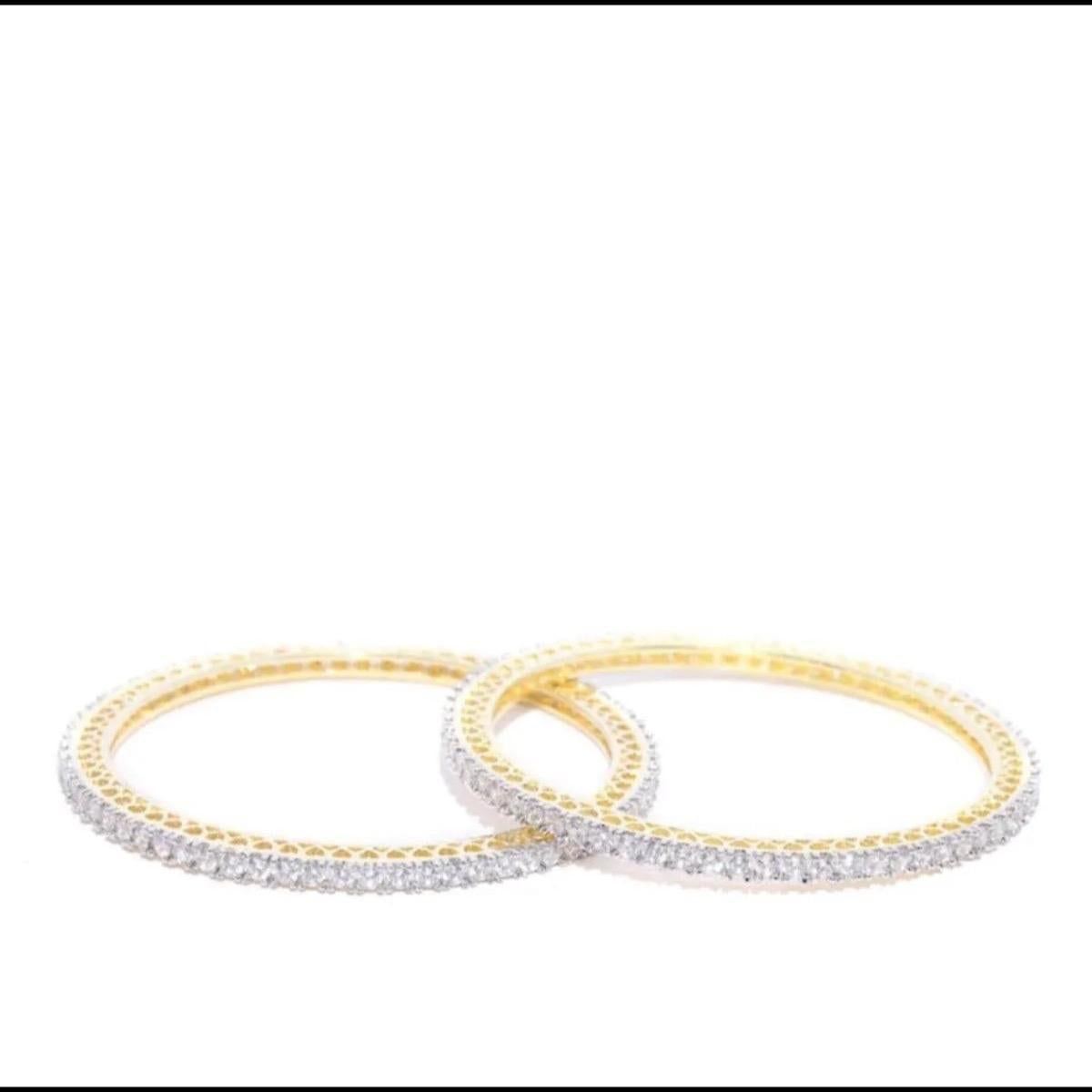Anabiya 2 piece American diamond bangles bracelets