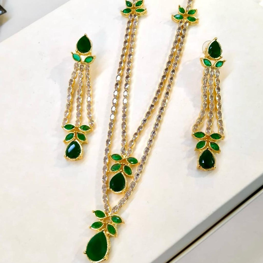 Zircon elegant necklace set Birthday Wedding Engagement Anniversary