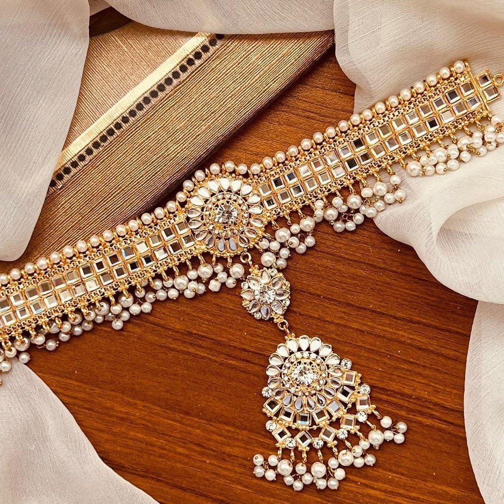Alia bhatt style matha pati  headpiece
