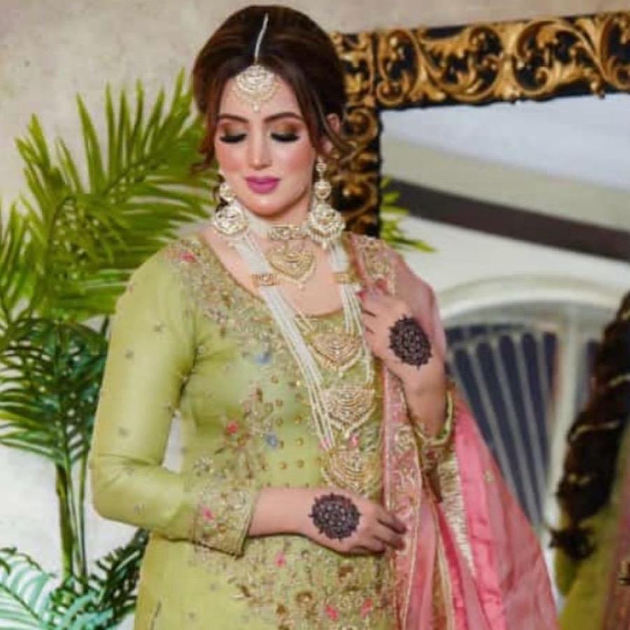 Bridal Pearl Rani Har Mala Set - 5 Piece Set with Choker, Long Mala, Earring, Tikka, and Jhoomer/Pasa