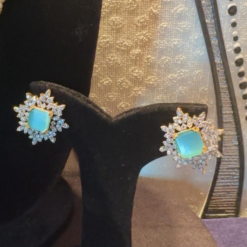 Rania Gajra Mala Set with American Diamond Necklace JBM007