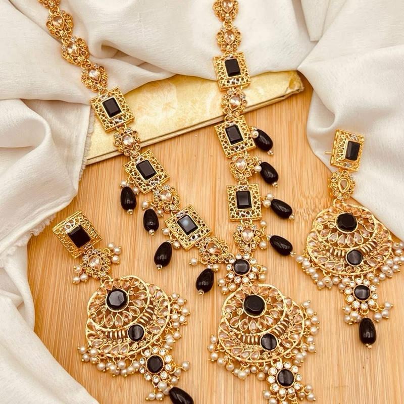 New d1 Egyptian  Mala Jewelry Set - Long Necklace and Earrings - - My Jewel Box