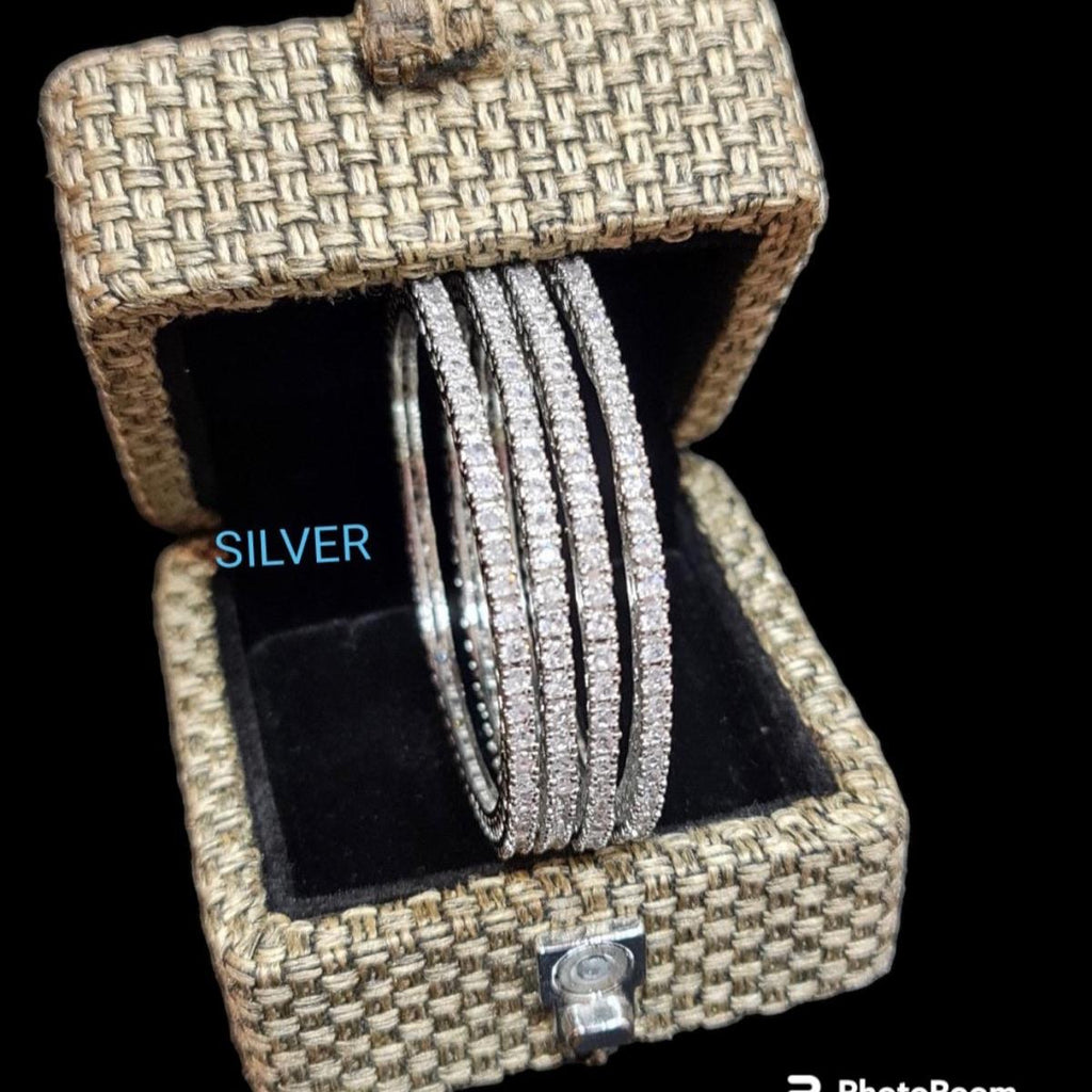 Anabiya 2 piece American diamond bangles bracelets
