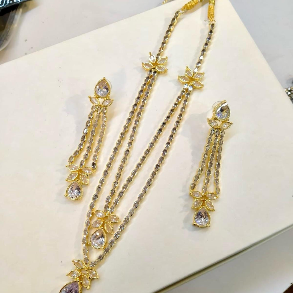 Zircon elegant necklace set Birthday Wedding Engagement Anniversary