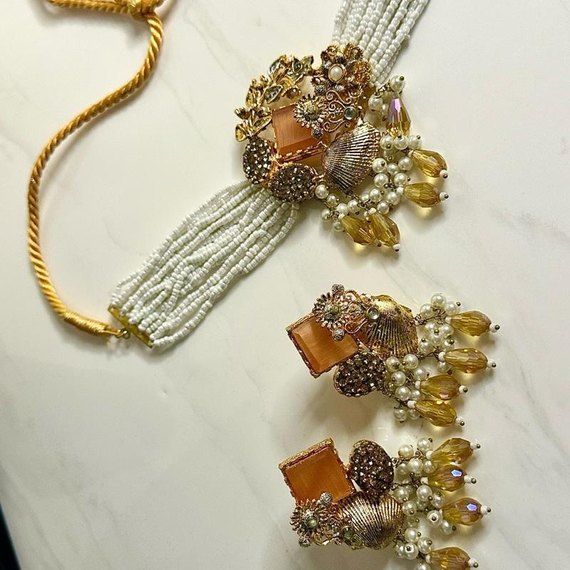 Turkish Choker Set with Earring and Tikka - Fashion Accessories - My Jewel Box