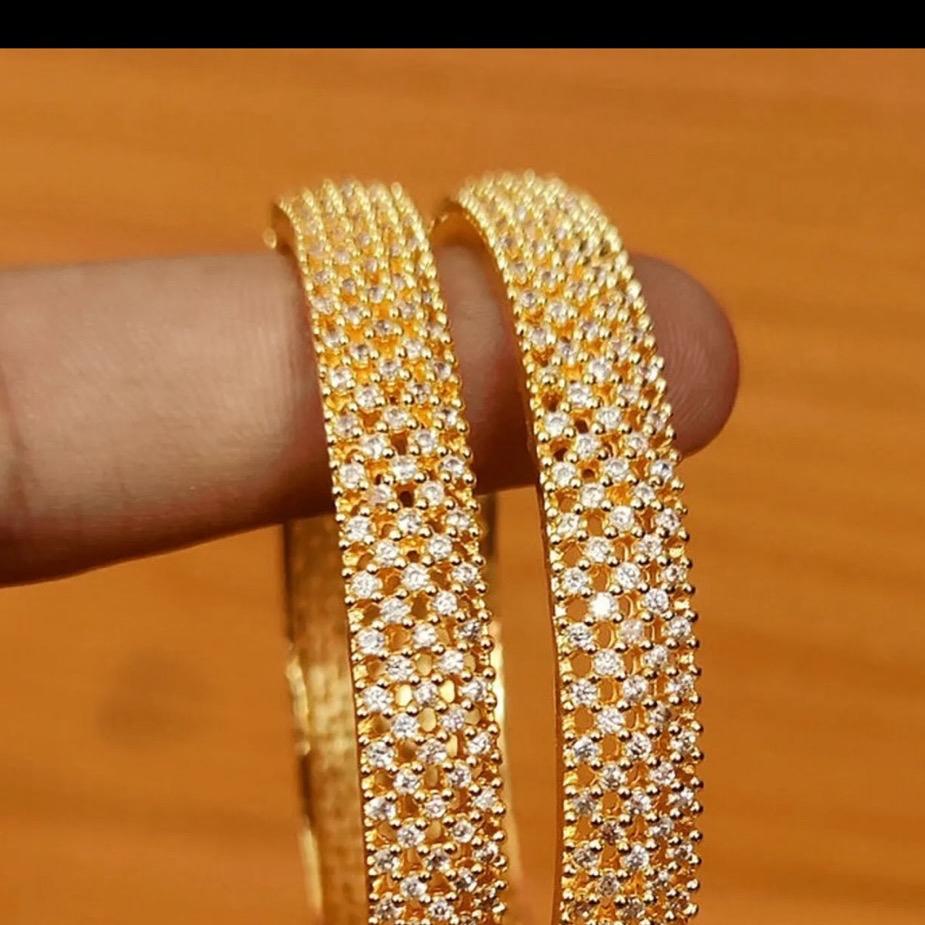 American diamond mirco ad bangle bracelet 3 different polish available
