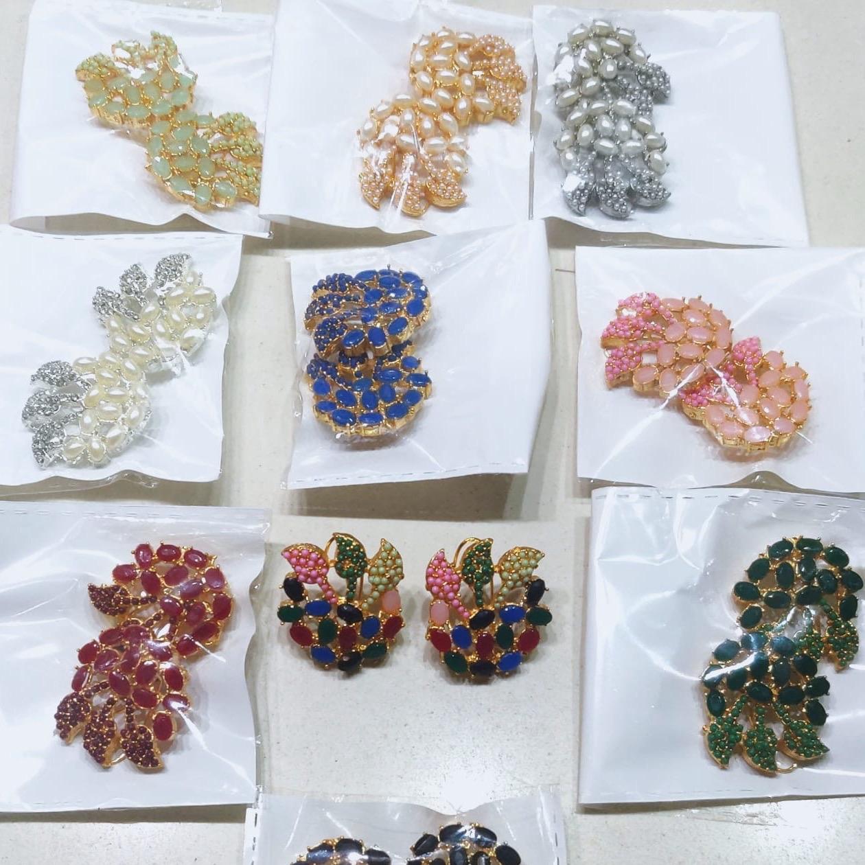 Leaf studs earring JBE002 Birthday Wedding Anniversary - My Jewel Box