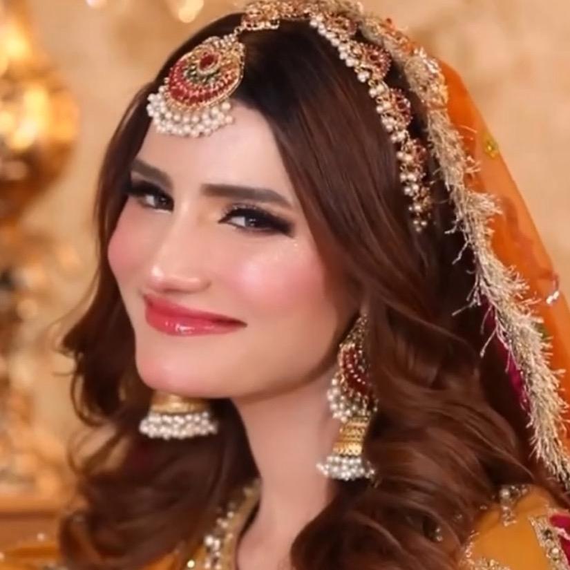 Nimra Khan Matha Pati and Jhumka Set Hair Accessories - Traditional Indian Bride Wedding Collection - My Jewel Box