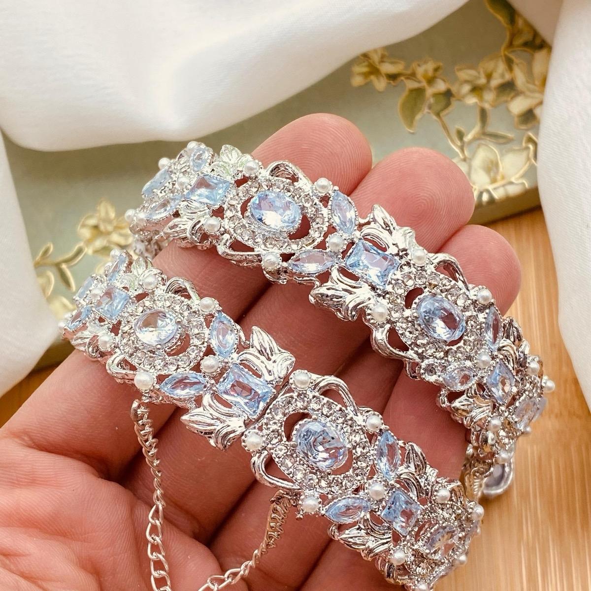 Kangan 03 Elegant manjos open able  bangle kangan bracelet - My Jewel Box