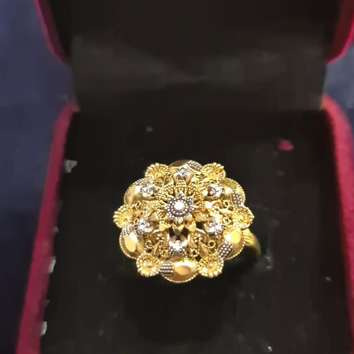 Gold Polish Rings for Women - Size 18 UK Size 8 SAME GOLDLOOK  but Not real gold - My Jewel Box