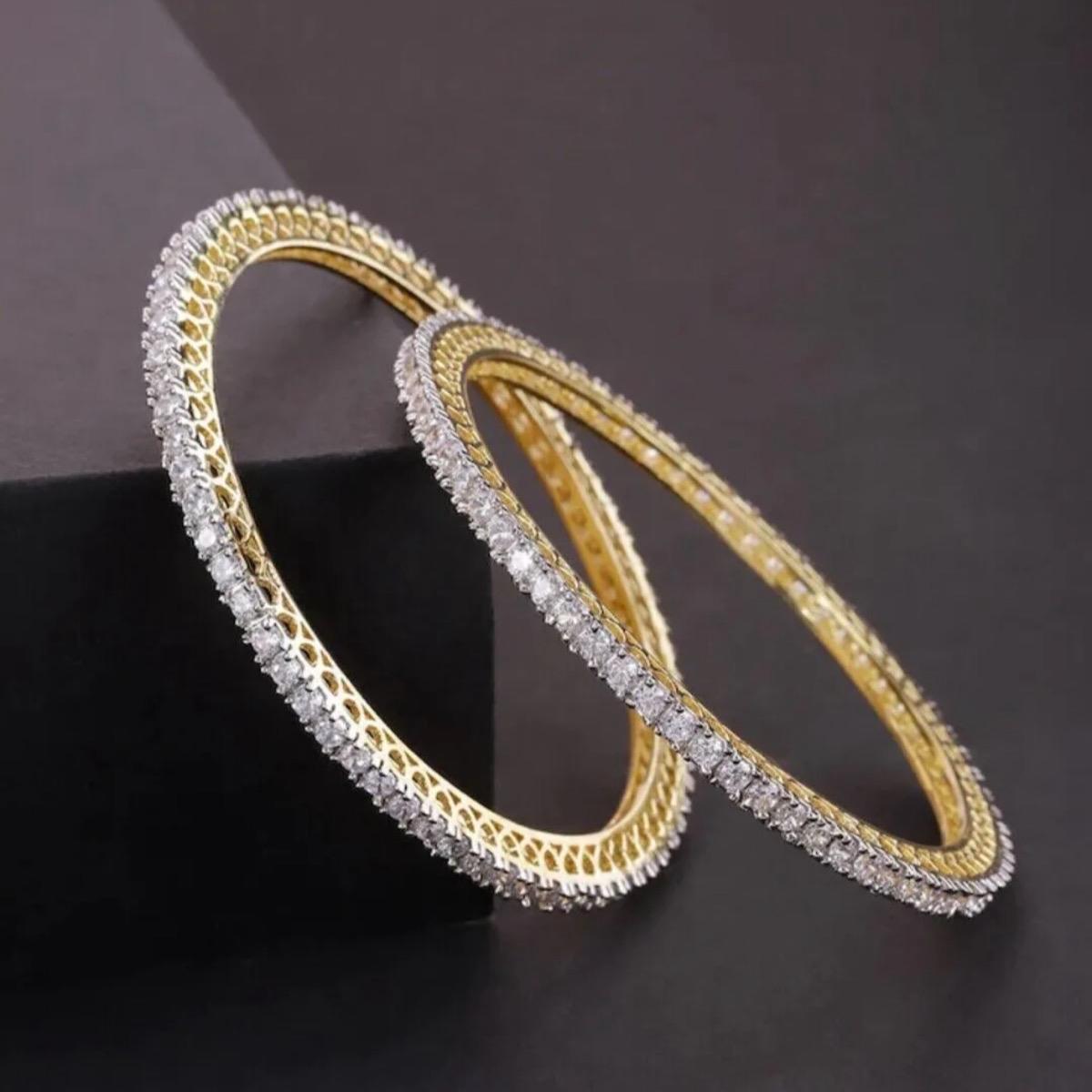 Anabiya 2 piece American diamond bangles bracelets